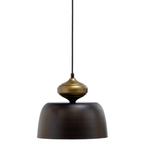 Lampada a sospensione in ottone metallo nero Linne 34xO31 cm