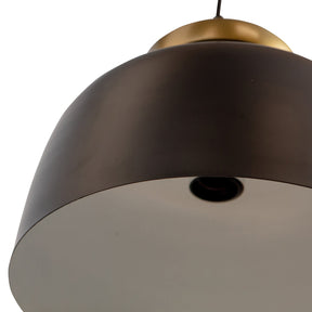 Lampada a sospensione in ottone metallo nero Linne 34xO31 cm