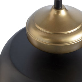 Lampada a sospensione in ottone metallo nero Linne 34xO31 cm