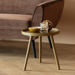 Set di 4 tavolini con gamba in legno di frassino Sasha 41x41 cm