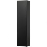 Credenza 1 anta in legno di pino nero opaco Teun 188x44 cm