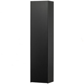 Credenza 1 anta in legno di pino nero opaco Teun 188x44 cm