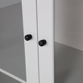 Vetrina 2 ante in legno di pino Xam 155x100 cm