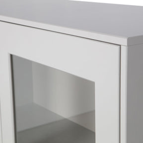 Vetrina 2 ante in legno di pino Xam 155x100 cm