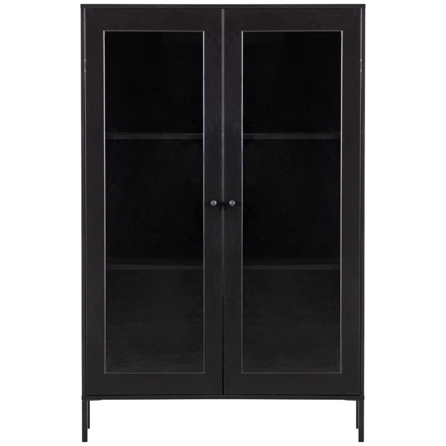 Vetrina 2 ante in legno di pino Xam 155x100 cm