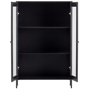 Vetrina 2 ante in legno di pino Xam 155x100 cm