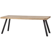 Tavolo da pranzo in rovere scuro Tablo 75x180 cm