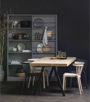 Tavolo da pranzo quadrato in legno di mango Tablo 75x200 cm