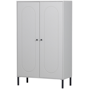 Credenza 2 ante in legno di pino grigio Sela 90x149 cm