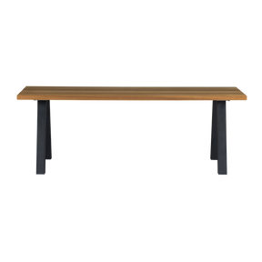 Tavolo per esterno con gamba in metallo Valdor 210x75 cm