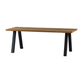 Tavolo per esterno con gamba in metallo Valdor 210x75 cm