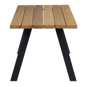 Tavolo per esterno con gamba in metallo Valdor 210x75 cm