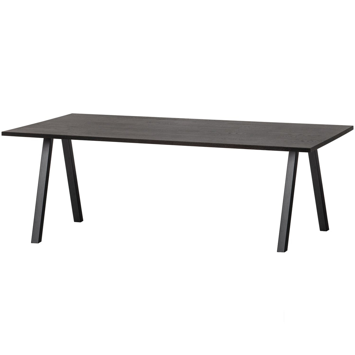 Tavolo da pranzo in legno di rovere scuro Tablo 75x220 cm