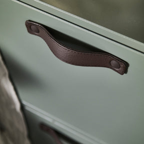 Credenza 2 ante 4 cassetti in legno di pino verde Sally 185x103 cm
