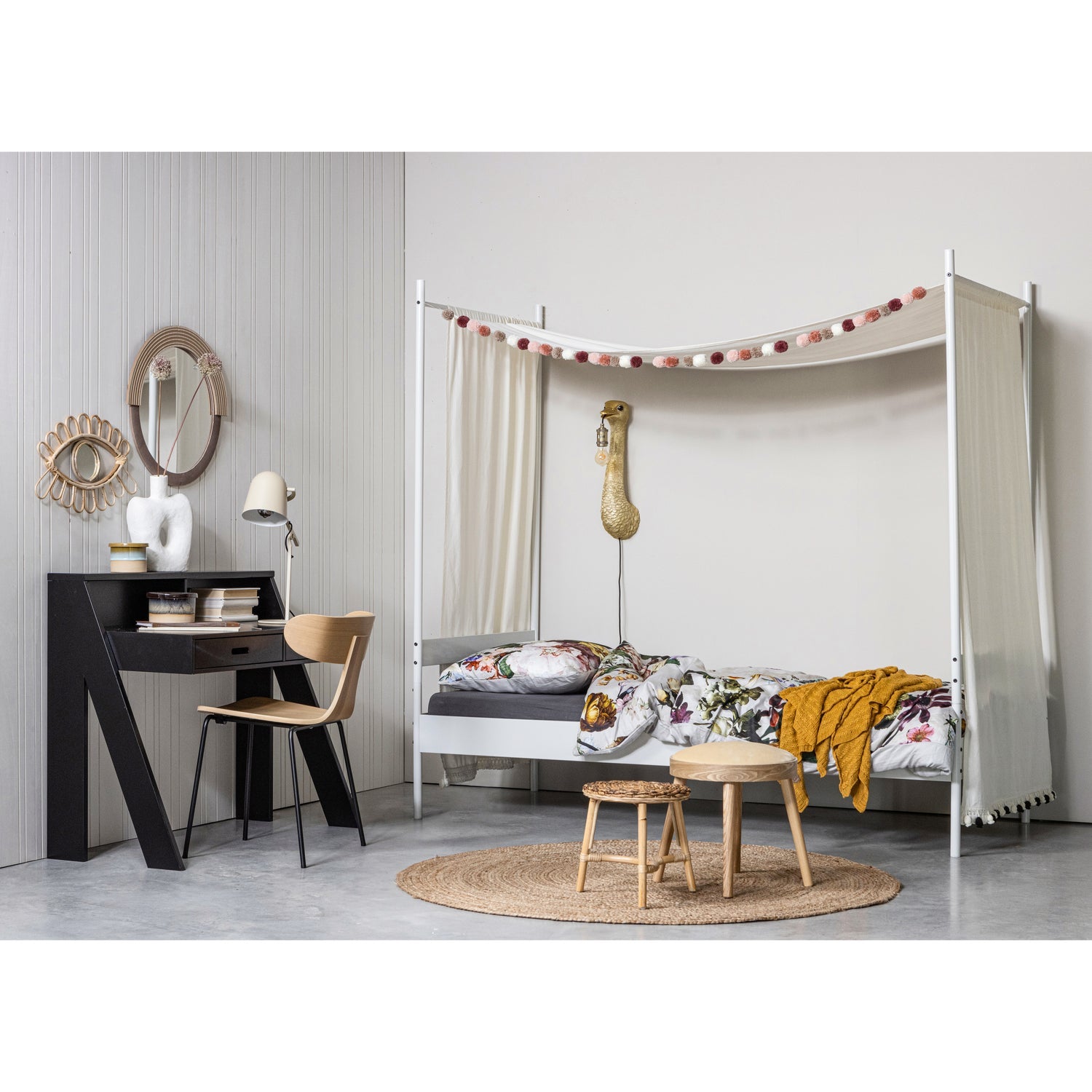 Set di 2 sedie da pranzo Aya 77x50 cm