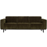 Divano in tessuto a coste Statement