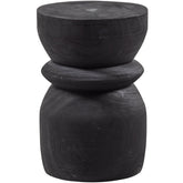 Sgabello in legno nero Bikkel 40x28 cm