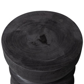 Sgabello in legno nero Bikkel 40x28 cm
