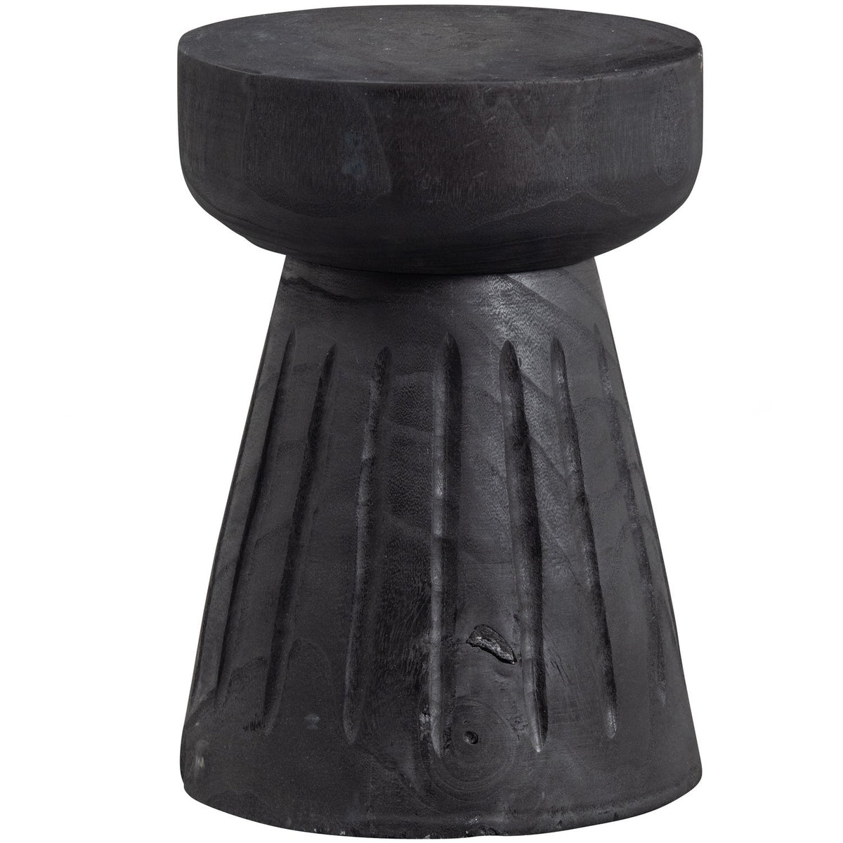 Sgabello in legno nero Borre 40x28 cm