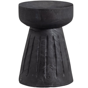 Sgabello in legno nero Borre 40x28 cm
