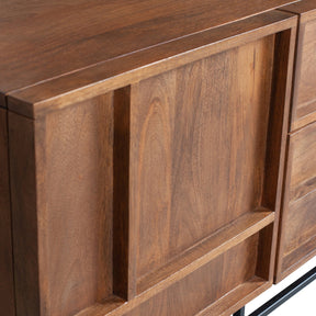 Mobile TV 2 cassetti 2 ante in legno di mango Forrest 54x140 cm