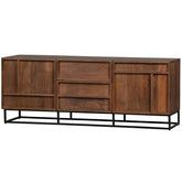 Mobile TV 2 cassetti 2 ante in legno di mango Forrest 54x140 cm