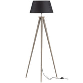 Lampada da terra in bambù nera Omar 153x60 cm