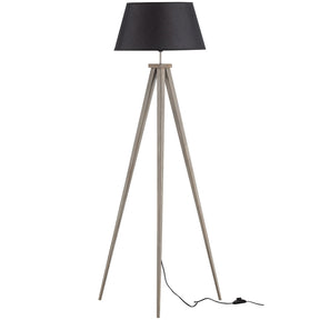 Lampada da terra in bambù nera Omar 153x60 cm