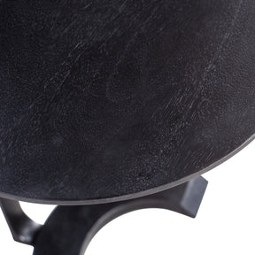 Tavolino in legno di mango nero opaco Floor 57x39 cm