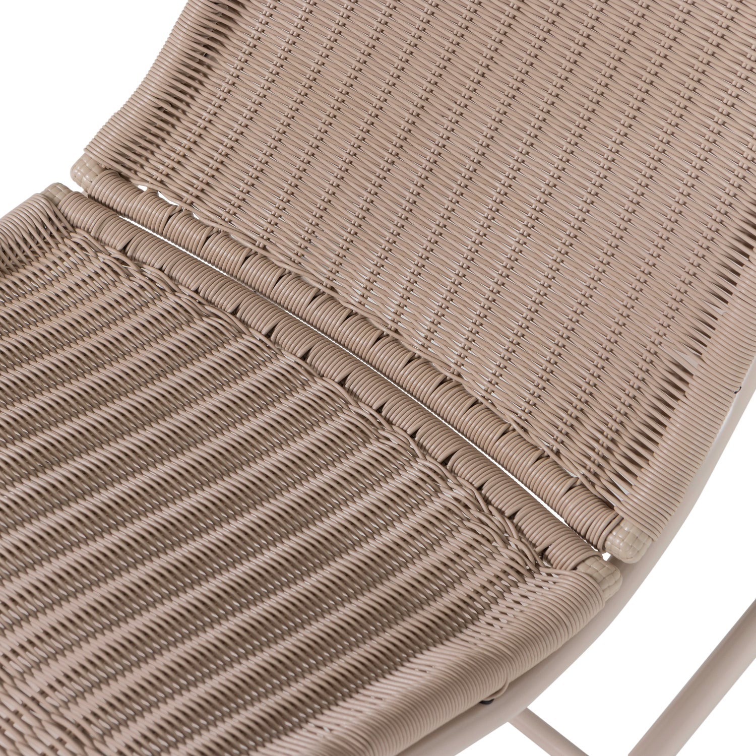 Sedia a dondolo da esterno in rattan Tom 51x97 cm