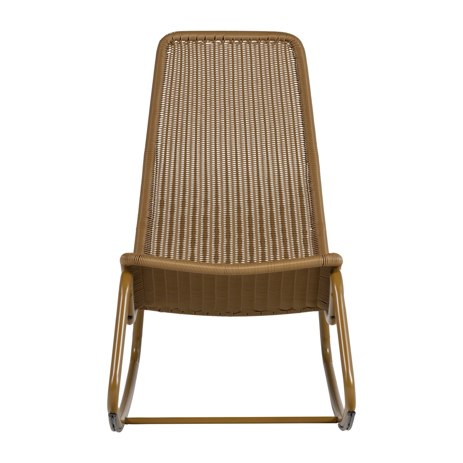 Sedia a dondolo da esterno in rattan Tom 51x97 cm