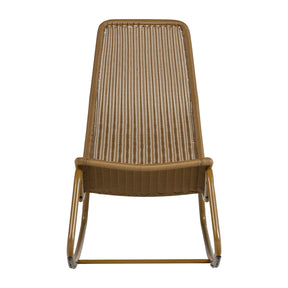 Sedia a dondolo da esterno in rattan Tom 51x97 cm