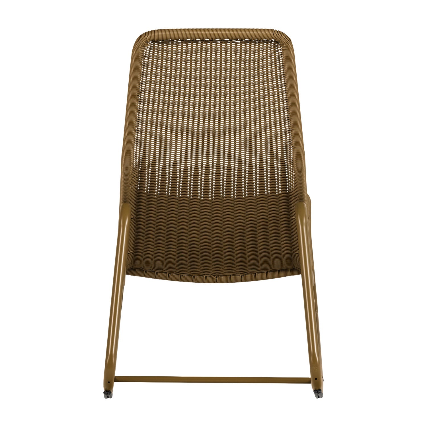 Sedia a dondolo da esterno in rattan Tom 51x97 cm