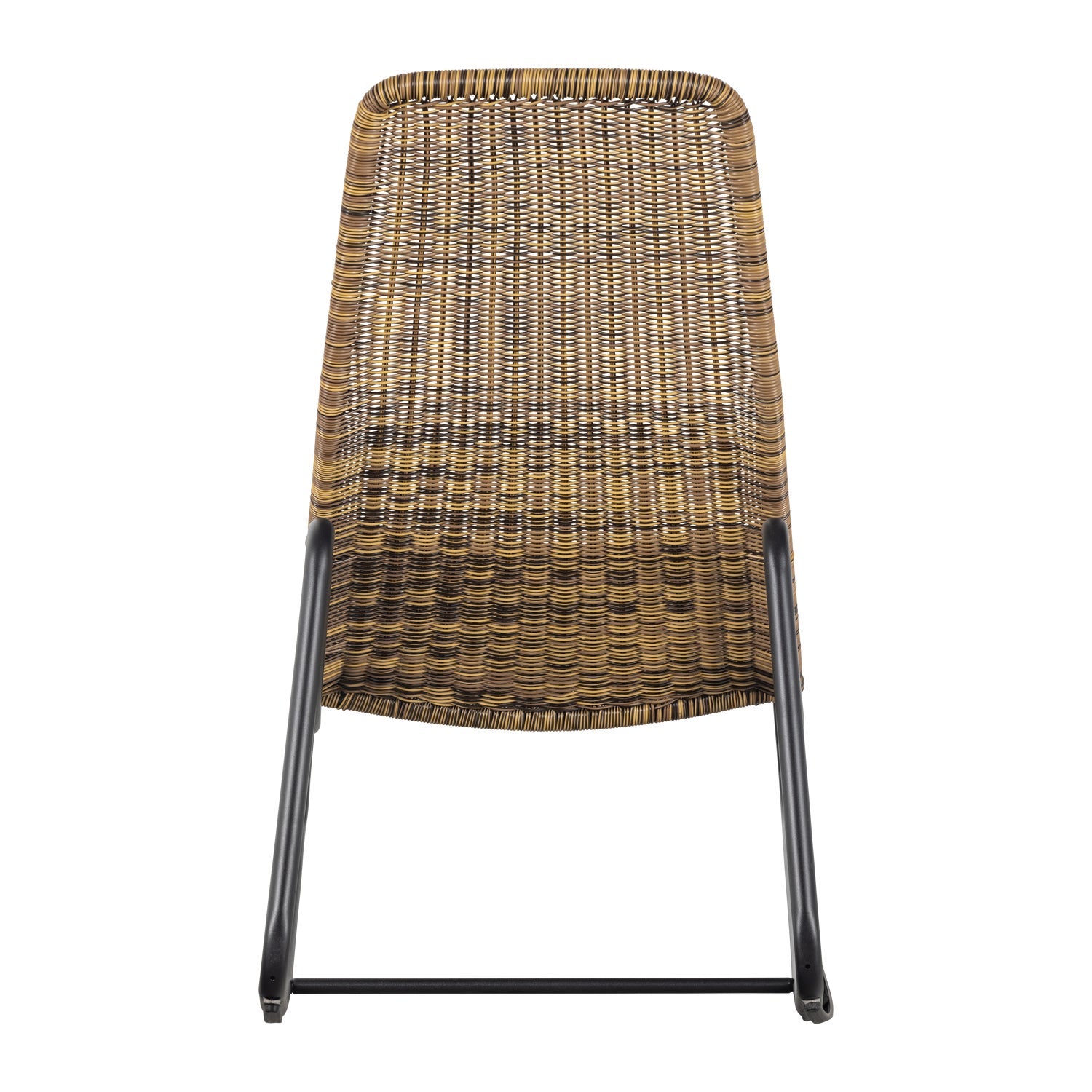 Sedia a dondolo da esterno in rattan Tom 51x97 cm