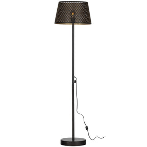 Lampada da terra in metallo nero Kars 161x42 cm
