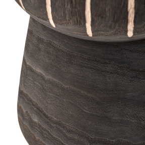 Sgabello in legno marrone scuro Philip 41x28 cm