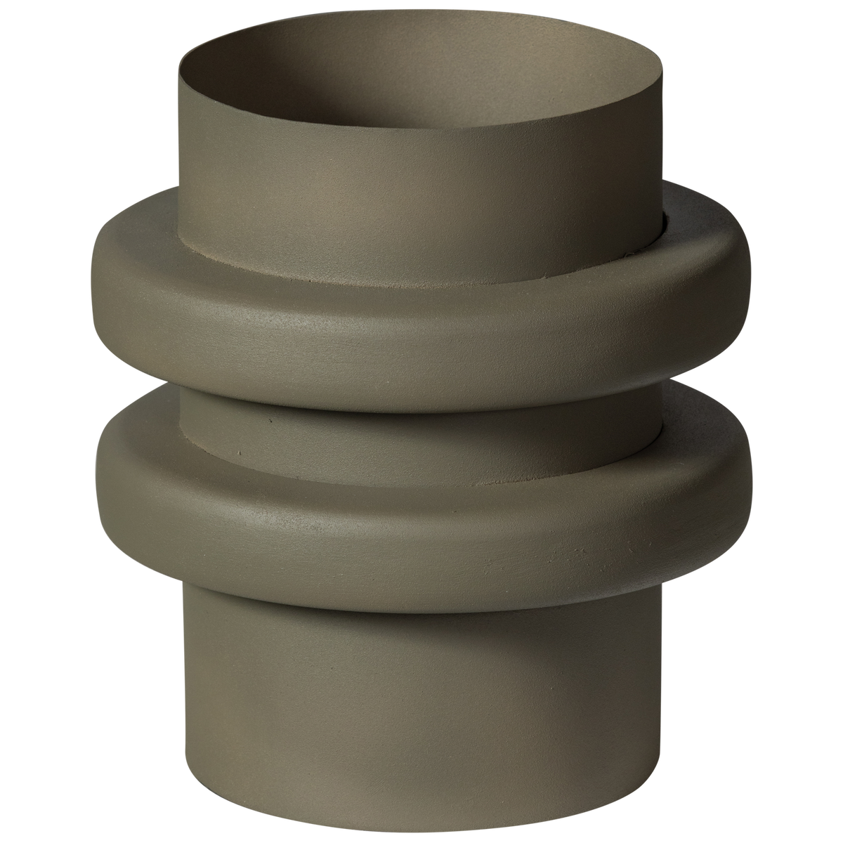Vaso in alluminio opaco Malin 23x21 cm