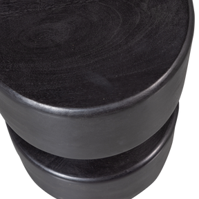 Tavolino nero opaco Tuve 45x30 cm