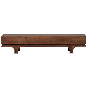 Mobile TV 3 cassetti in legno di mango Staes 37x180 cm