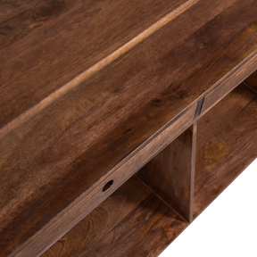Vetrina a giorno 2 cassetti in legno di mango Sivian 175x120 cm
