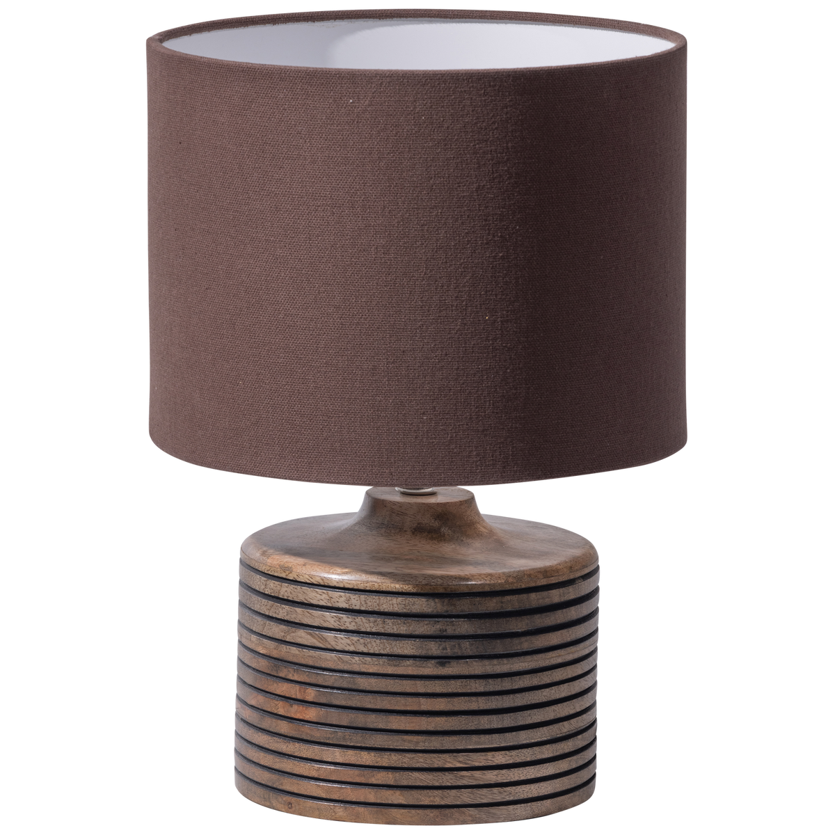 Lampada da tavolo in legno di mango marrone caldo Menzo 35x25 cm