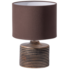 Lampada da tavolo in legno di mango marrone caldo Menzo 35x25 cm