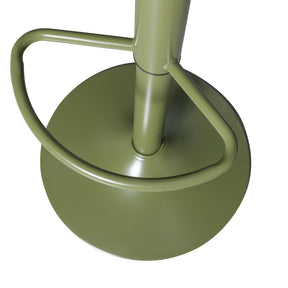Sgabello da bar in alluminio Isaac 39x81 cm