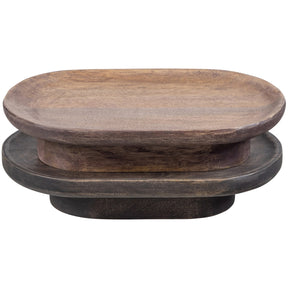Vassoio in legno di mango marrone scuro Aya 6x33 cm