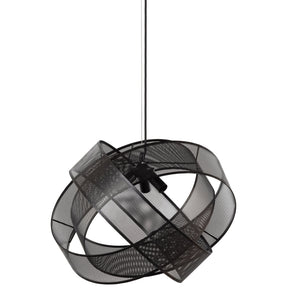 Lampada a sospensione nera Arie 40x50cm