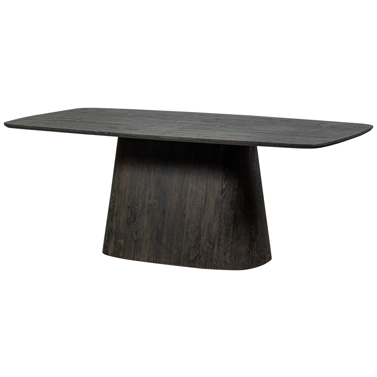 Tavolo da pranzo marrone scuro Leah 76x200 cm