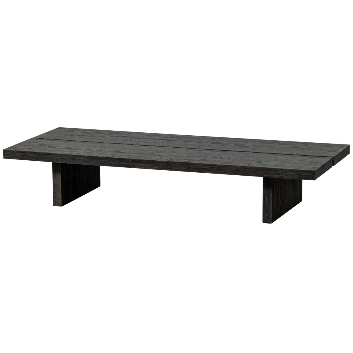 Tavolino in mdf marrone scuro Lion 25x140 cm