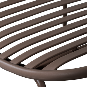 Poltrona da giardino con poggiapiedi Bray 81x73 cm