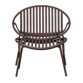 Poltrona da giardino con poggiapiedi Bray 81x73 cm