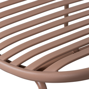 Poltrona da giardino con poggiapiedi Bray 81x73 cm